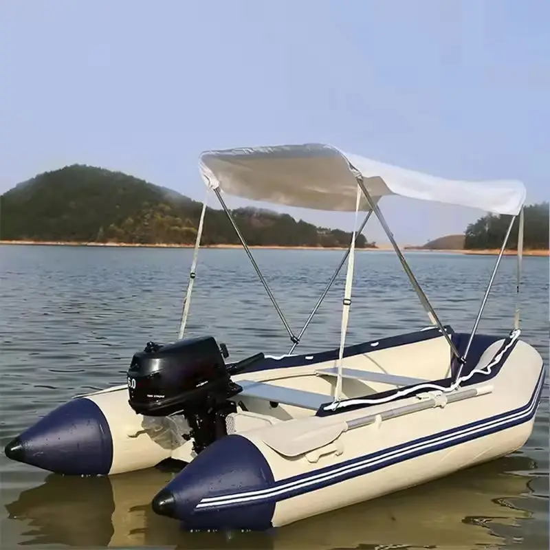 CE Certified Inflatable Fishing Kayak Air Deck Floor Structure Support Motor New Design Outdoor Water Boat