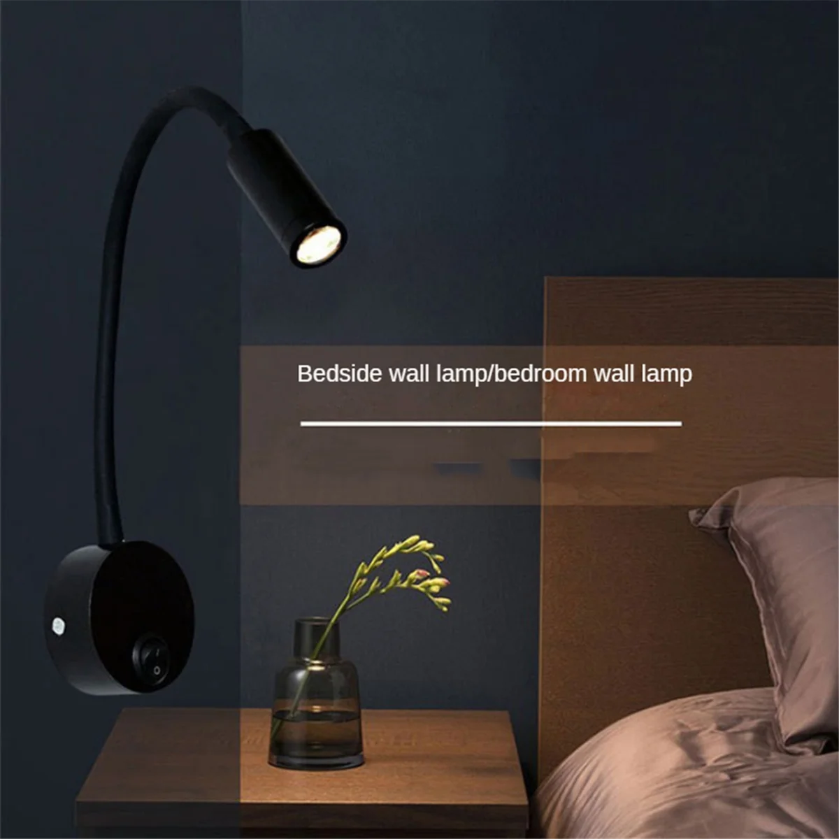 1PCS Bedside Working Study Reading Lamp Wall Lamp Sconces 3W LED Book Lamp Wall Night Light LED for Bedroom Dormitory