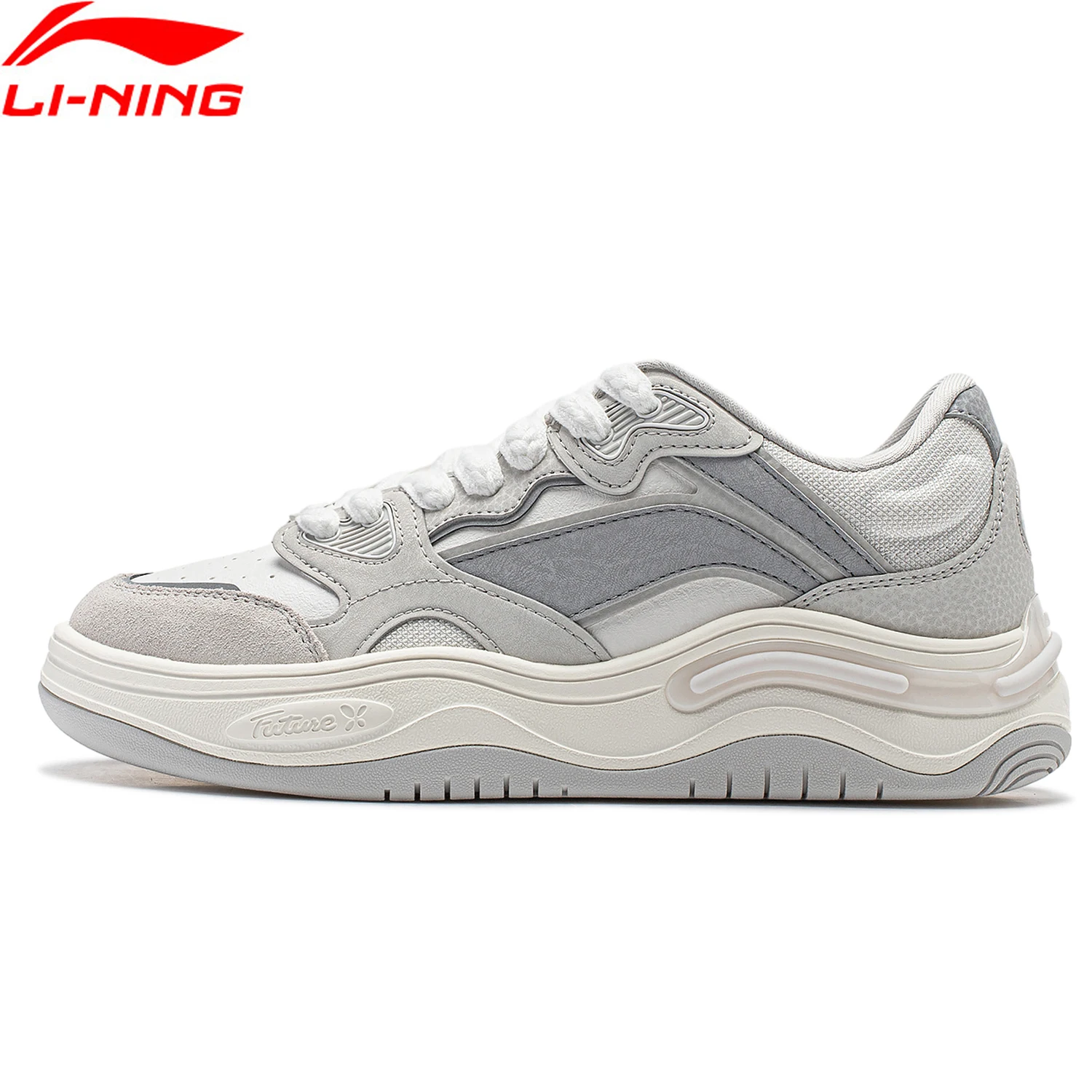 Li-ning Frauen Future Flow klassische Lifestyle-Schuhe Kissen bequeme Retro-Freizeit sportschuhe dicke Turnschuhe agcu016