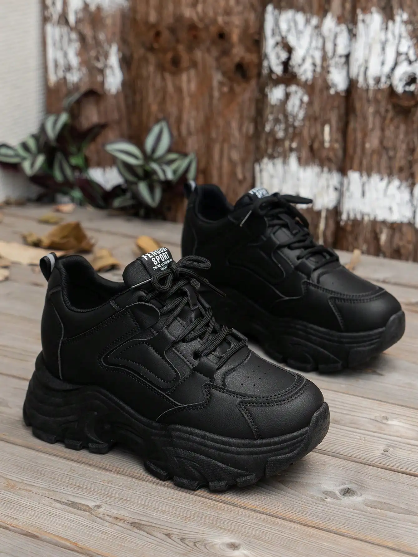 Women's Platform Sneakers, Casual Chunky Chunky Sneakers, Versatile & Minimalist Style, Run Small By One Size，sx2408027825576609