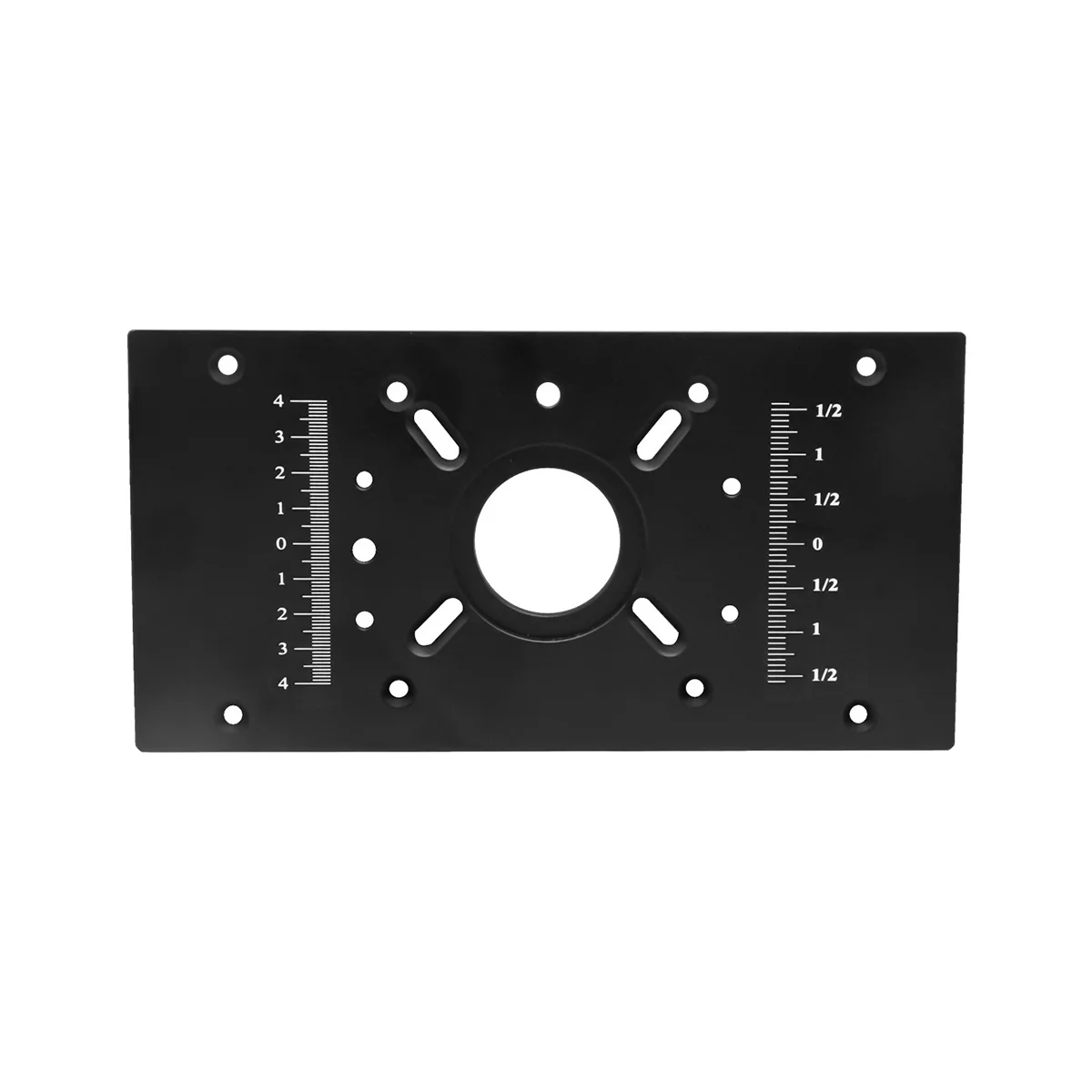 Router Table Insert Plate Router Lift Kit - Woodworking Router Lift Flip Plate for 65mm Motor Trimming Machine-Black