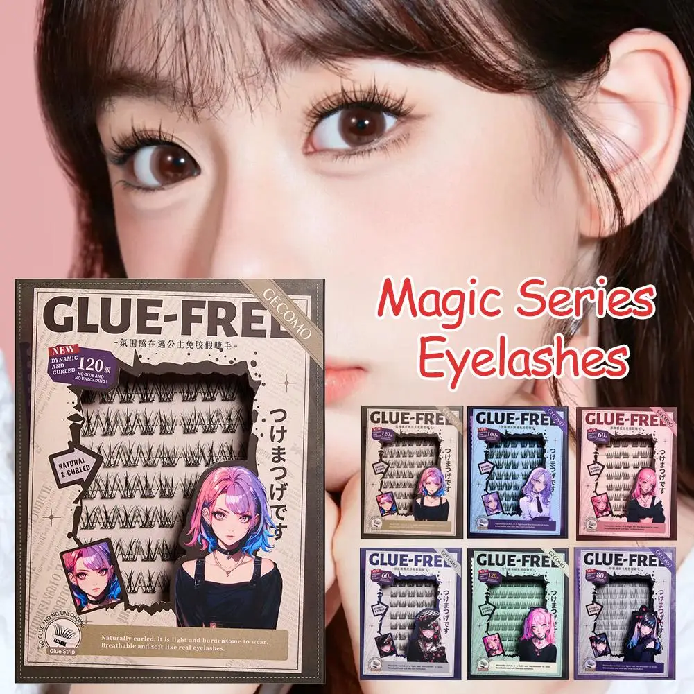 Pack de cils inférieurs sans colle, bande transparente sous le maquillage des yeux, outils adhésifs auto-bas, cils Manga inférieurs So J9Q9