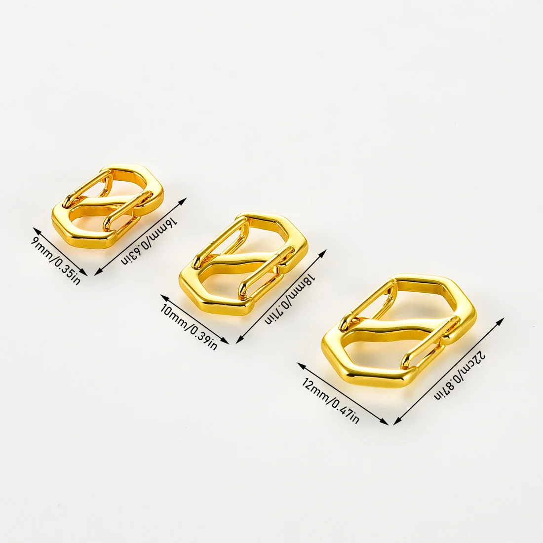 4pcs Stainless Steel S Buckle Lobster Clasp Double Opening Necklace Shortener Bracelet Connector Clip for DIY Jewelry Making