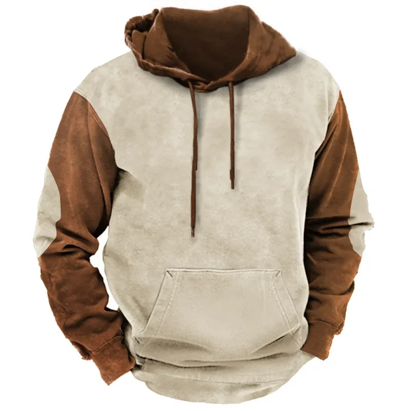 

LIBIELIY Spring Autumn Men's Hooded Hoodies Fashion Sports Streetwear Sweatshirts Men Patchwork Casual Hooded Hoodie Male Tops P