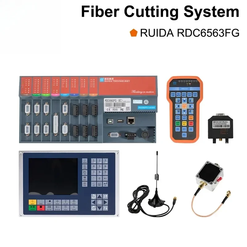 Fiber Laser Controller Ruida RDC6563FG Auto-calibration Three Axis Control for 1064nm Fiber Cutting Machine