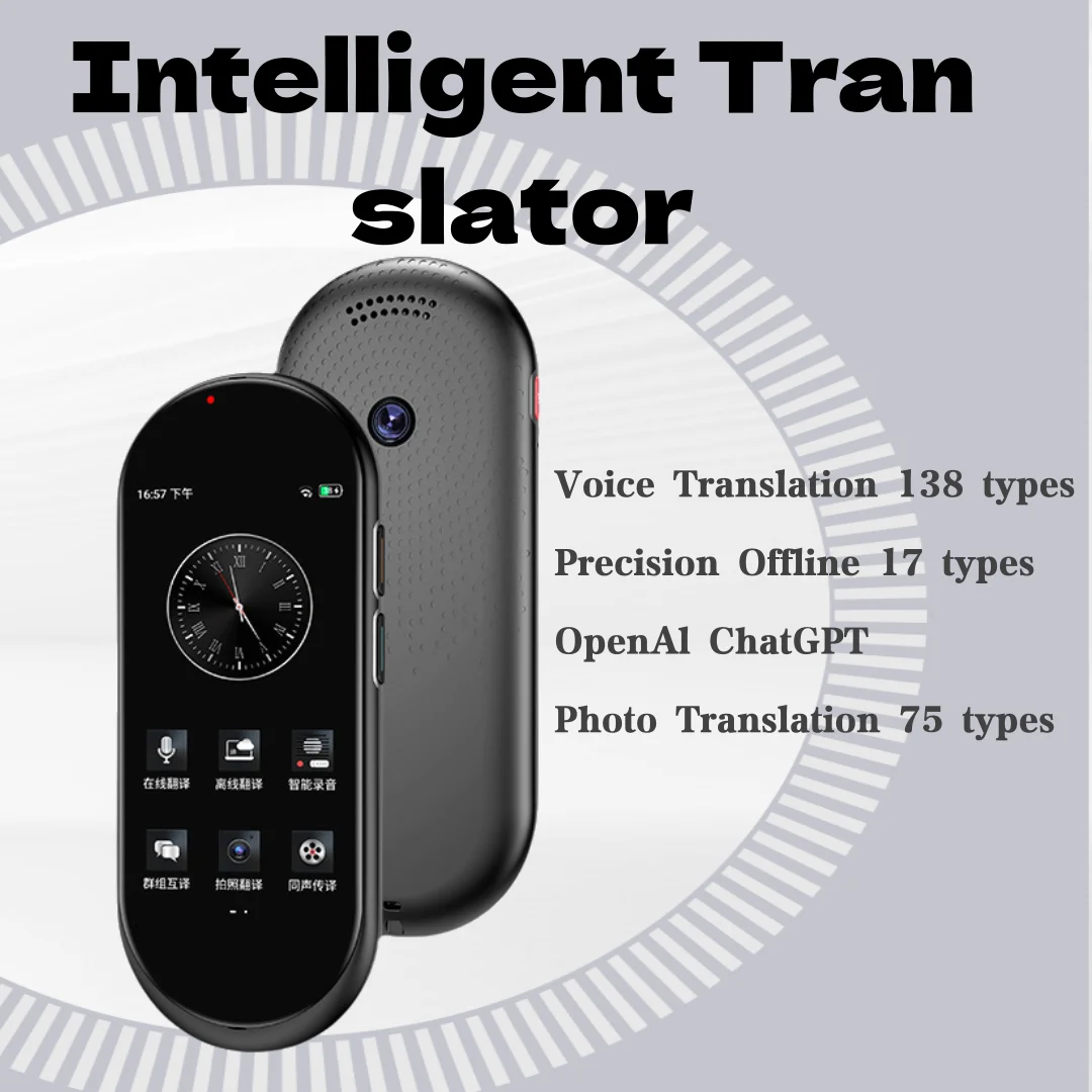 4G card business translator Accurate offline multi-language translation support photo Chat GPT conversation translator