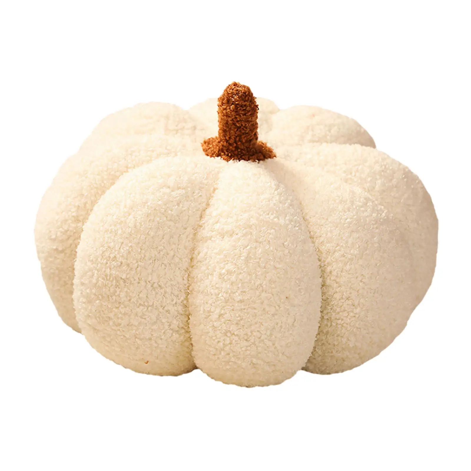 Plush Pumpkin Throw Pillow Halloween Cute 3D Stuffed Cushion Decorative Sofa Pillow for Bedroom Living Room Car Autumn Accent