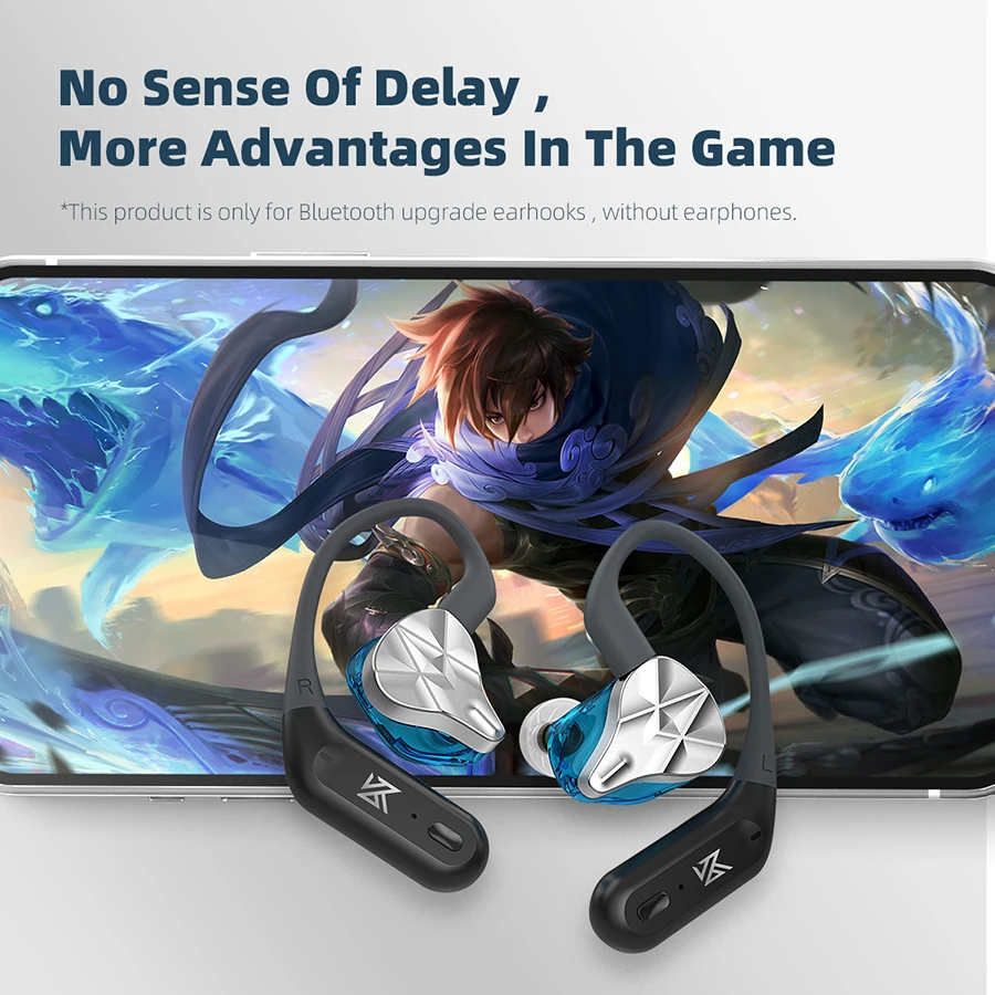 KZ AZ09 Pro Upgrade Drahtlose Kopfhörer Bluetooth 5,4 Kabel Drahtlose Ohr Haken B/C PIN Stecker Mit Lade fall