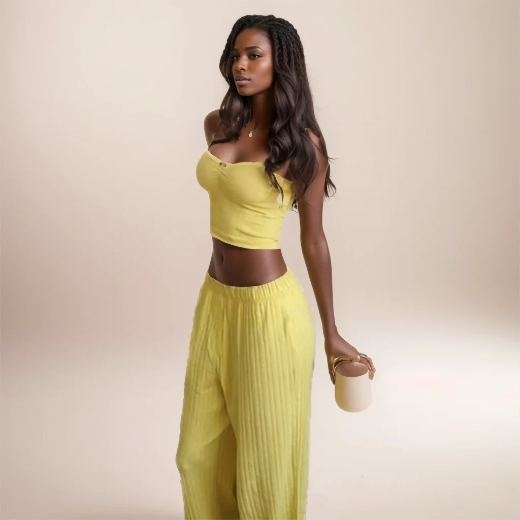 

2025 Summer New Arrival Knit Jacquard Camisole Set Comfortable Soft and Breathable Two-Piece Nightwear Women's Loungewear