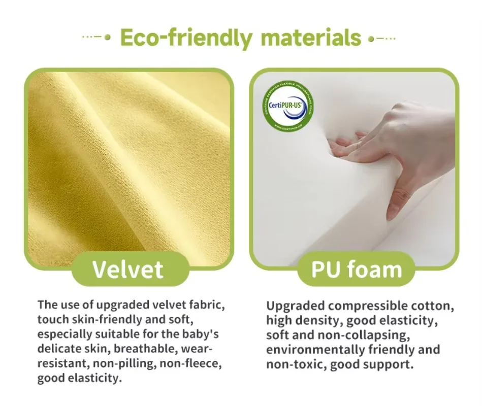 พรีเมี่ยมกํามะหยี่เล่นนุ่มโฟมบล็อกสนามเด็กเล่นในร่มมุม Climber เด็กวัยหัดเดินของเล่นสําหรับปีนคลานกิจกรรม