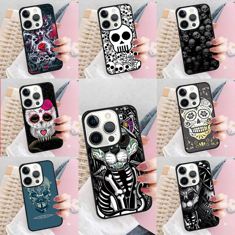 Cleopatra egyptian princess cat skull hieroglyphic Phone Case Cover for iPhone 16 Promax 15 Pro 13 14 Plus 11 12 Mini XR XS MAX