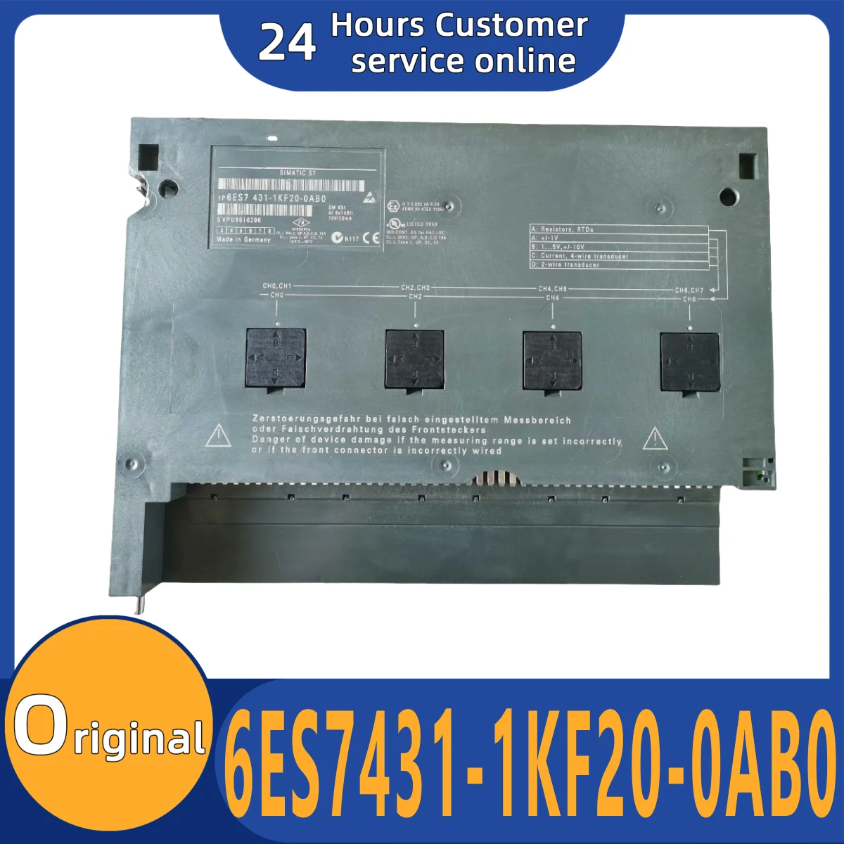 

Brand new original module 6ES7431-1KF20-0AB0 6ES7431-7KF00-0AB0 6ES7431-7KF10-0AB0