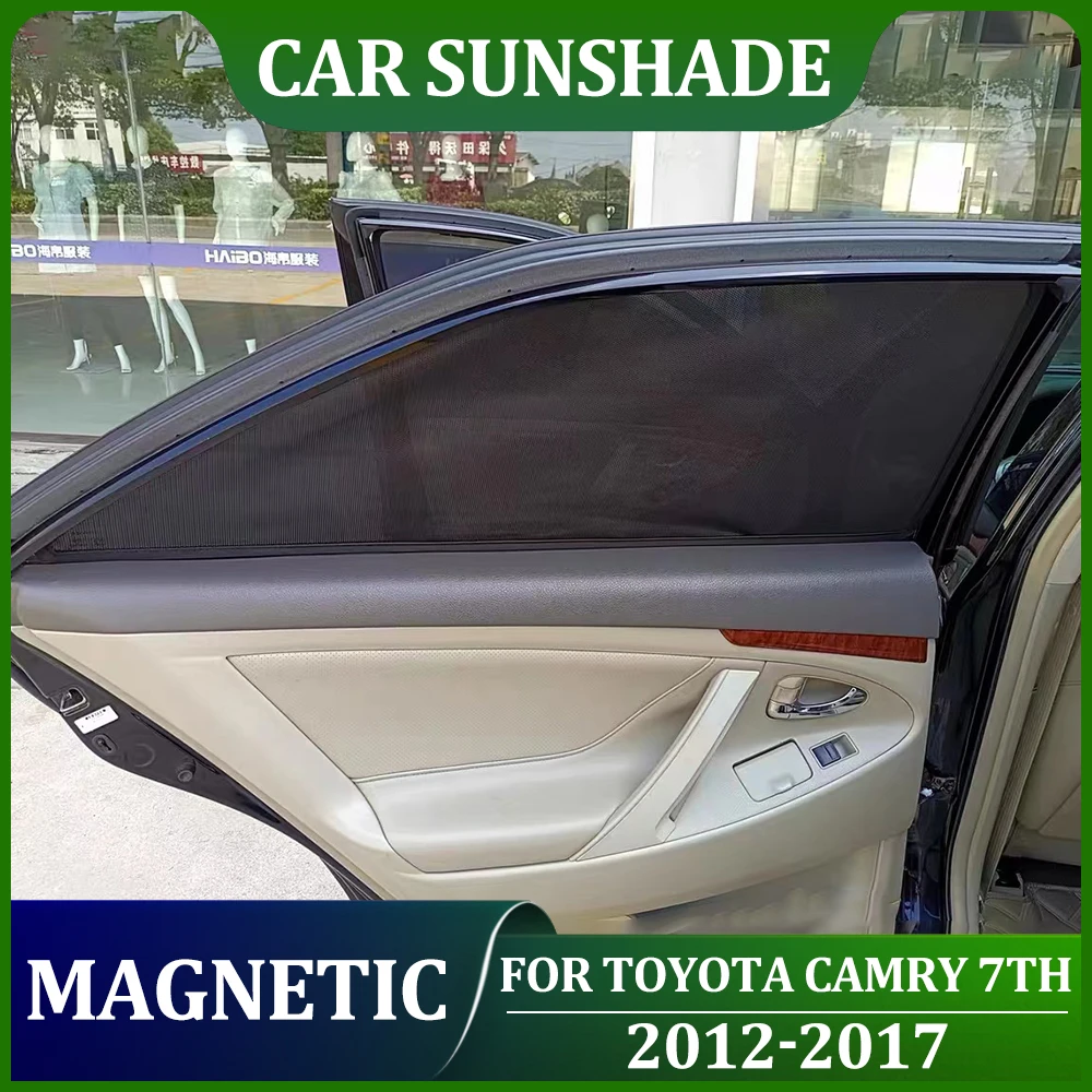 Магнитные автомобильные окна солнцезащитные занавески для Toyota Camry 7th 2012 2013 2014 пассажирские автомобильные окна занавески для Camry 2015 2016 2017