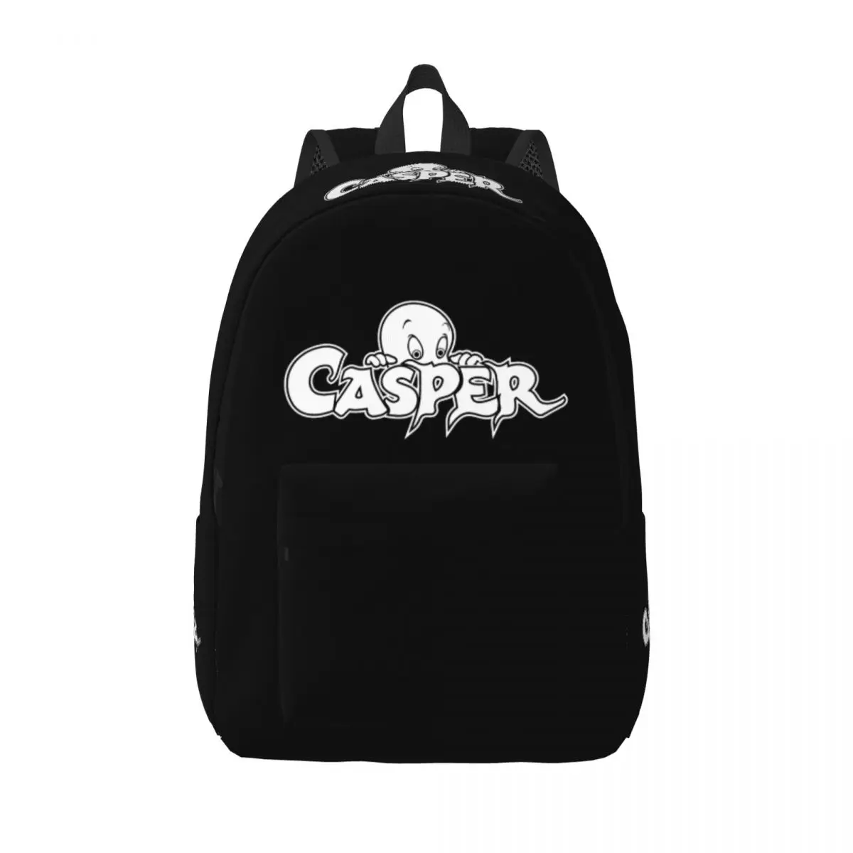 The Friendly Ghost Casper Backpack for Men Women Casual Student Hiking Travel Daypack Laptop Computer Canvas Bags Gift