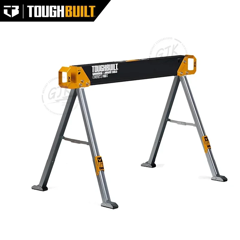 ToughBuilt - طاولة المنشار/Jobsite القابلة للطي - قوية وشديدة التحمل، فولاذ عالي الجودة بنسبة 100%، مقبض سهل الحمل مقاس 41.5 بوصة - (TB-C550)