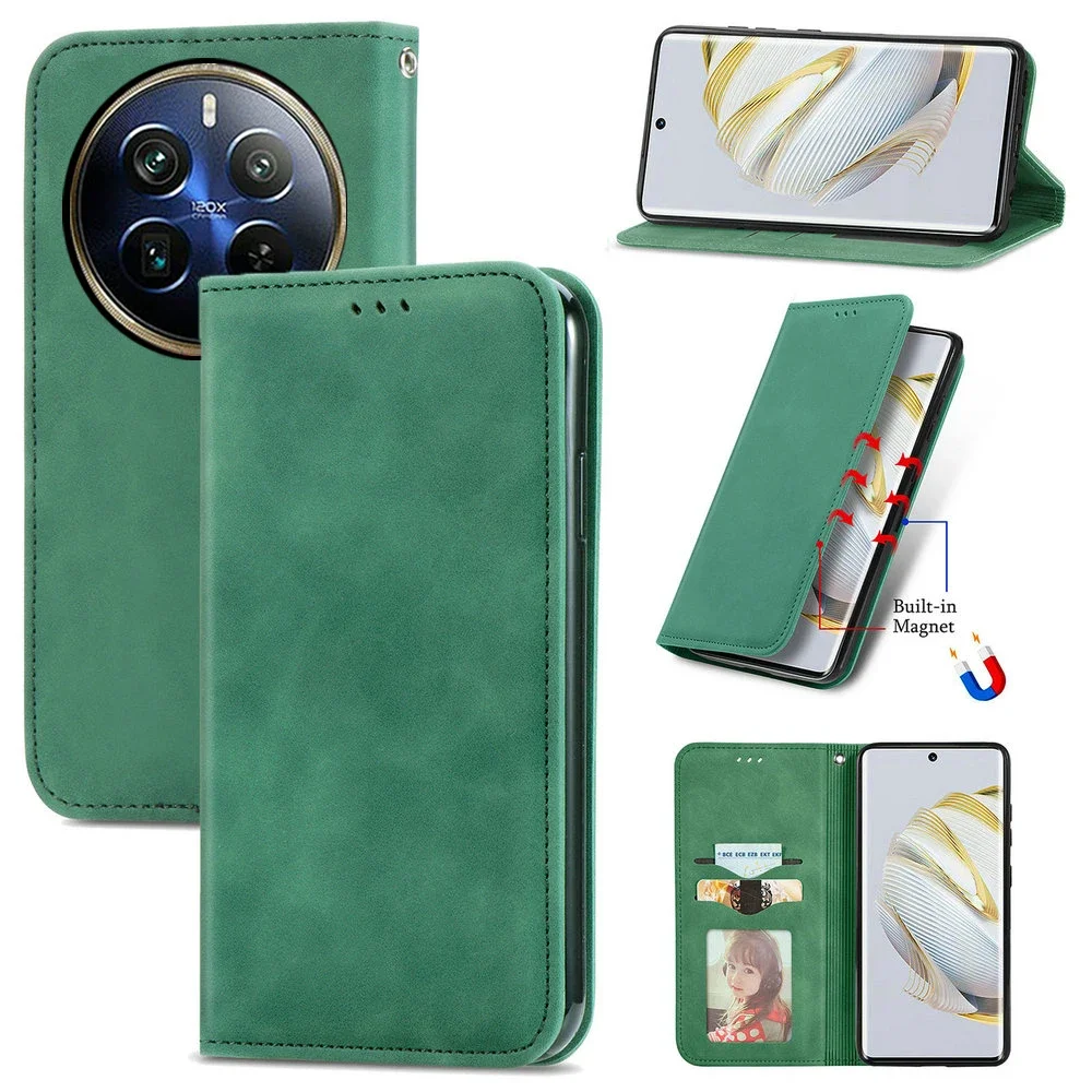 Pop Realme 12 Pro Plus 5G 2024 Luxury Case Leather 360 Protect Magnetic Funda Realme 13 Pro Plus Case Phone Realme12 Pro+ Book C