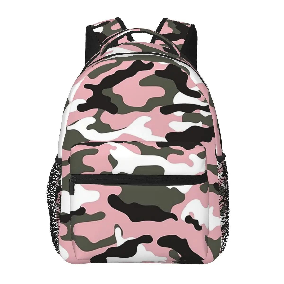 Pink Military Camo Pattern Girls Texture Squad Background Backpacks Boys Girls Bookbag School Bags Kids Rucksack Shoulder Bag