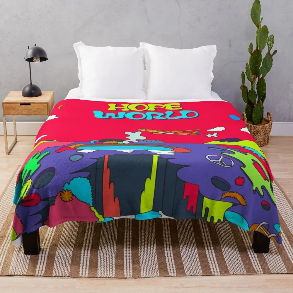 

Hope World Lollapalooza Festival Album Cover HQ Festival Jack in the Box MORE Concept Photos Teaser Blue Pink Flow Throw Blanket