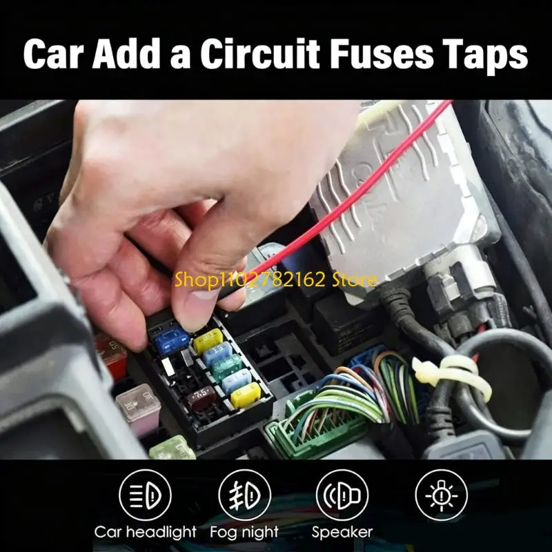 547B Double Purpose Automotive Fuses Adapter Pack Copper Alloy Terminals And Plastic Housing For Reliable Power Connection