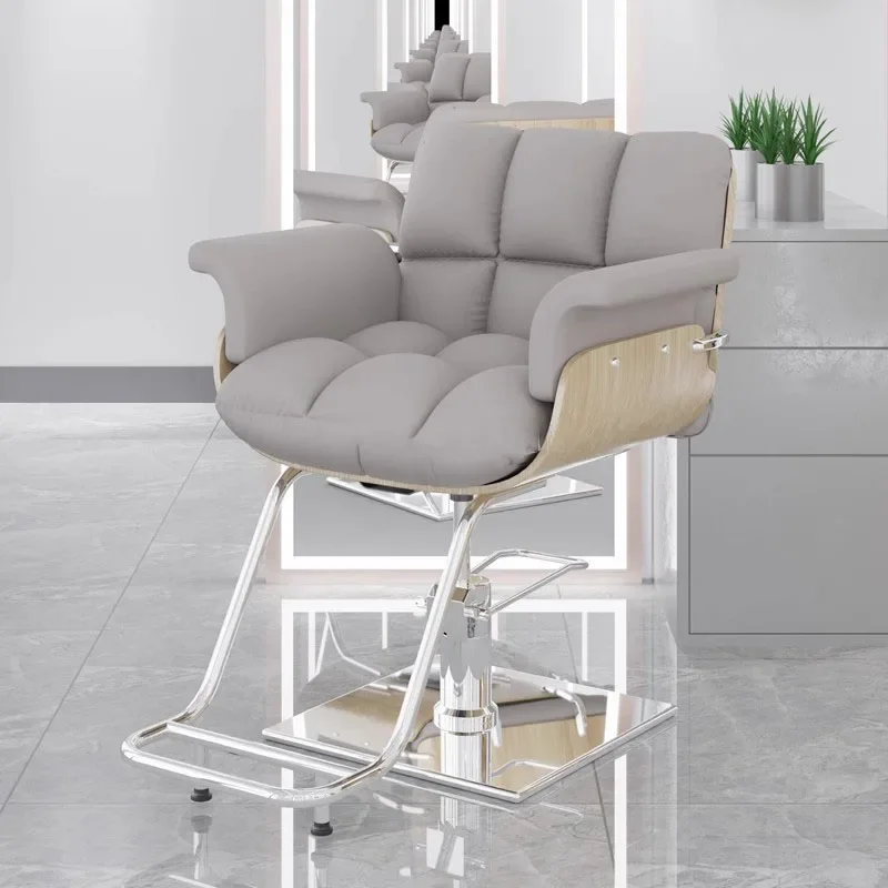 

Retro Simplicity Barber Chair Dyeing Hair Nordic Simple Advanced Sense Salon Chair Originality Luxury Barbearia Home Furniture