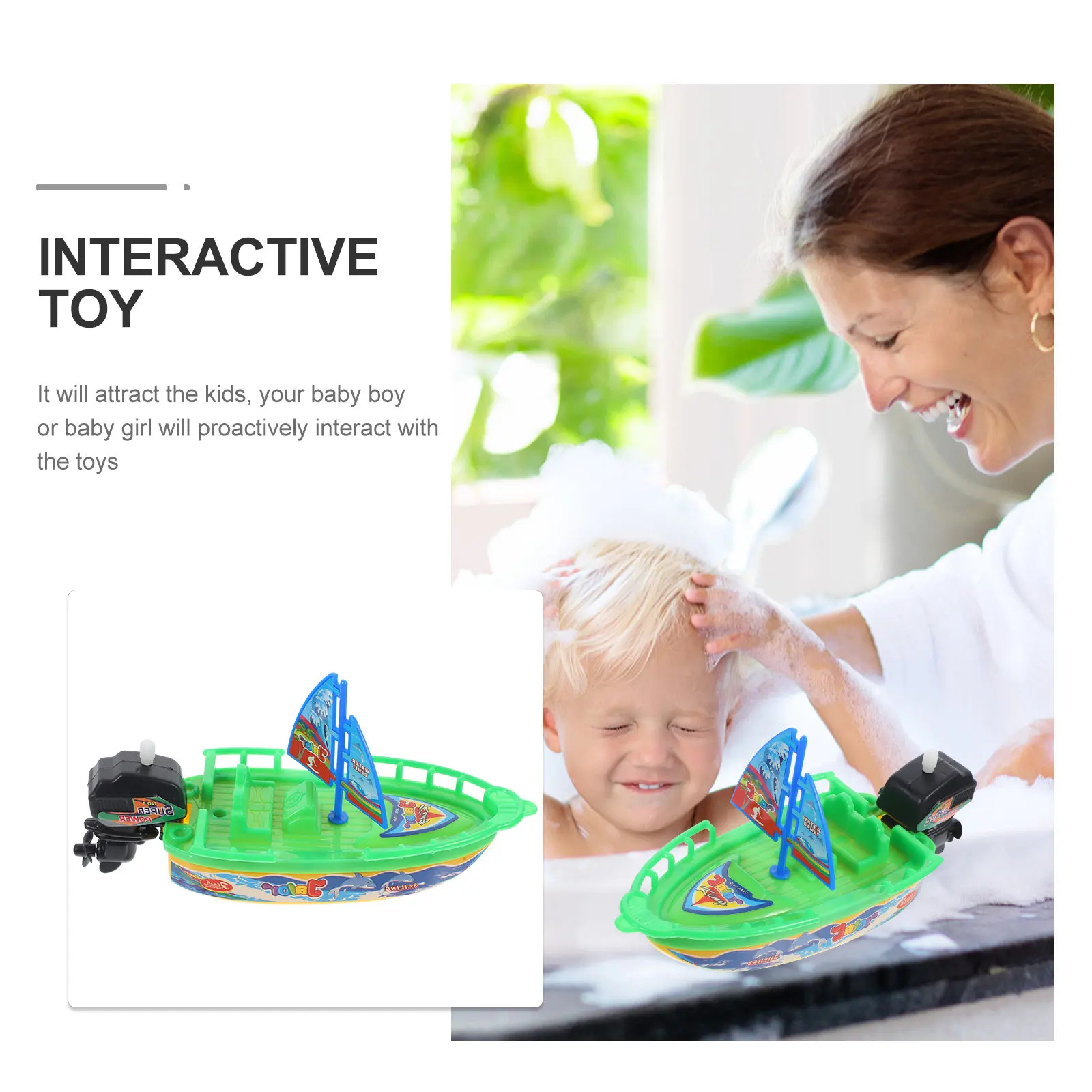 3pcs Sailboat Wind Up Bath For Kids Toddler Plastic Floating Boat Swimming Pool Water Play Baby Shower Bathtub