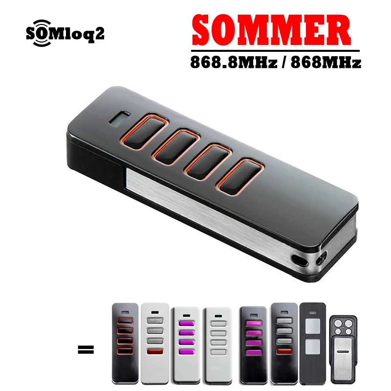 For SOMMER Pearl Slider Vibe Twin TX55-868-4 S10779-00001 4018V000 4018V001 4019V000 4019V001 Garage Door Remote Control 868MHz