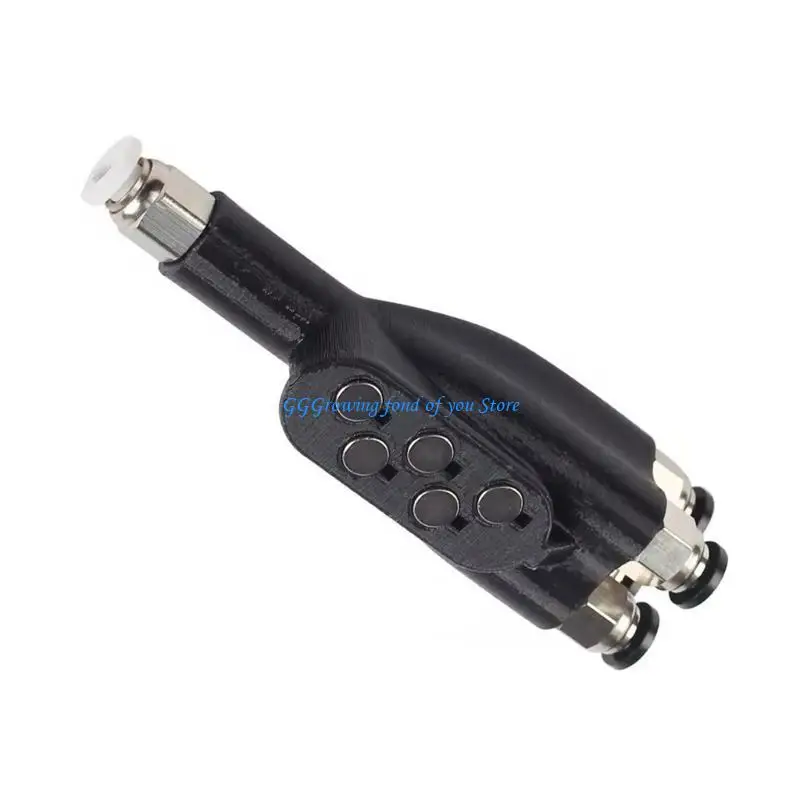 

H9EB 4-in-1 PTFE Adapter Material Pipe Expansion Port Connectors 4 Feeding Module 3D Printer Part for Lab P1 X1E
