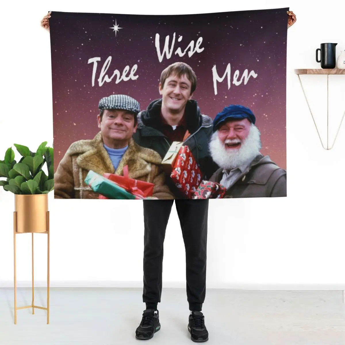 Only Fools - Three Wise Men Throw Blanket Heavy Hairy cosplay anime Vintage Blankets For Bed Flannel Fabric Blankets