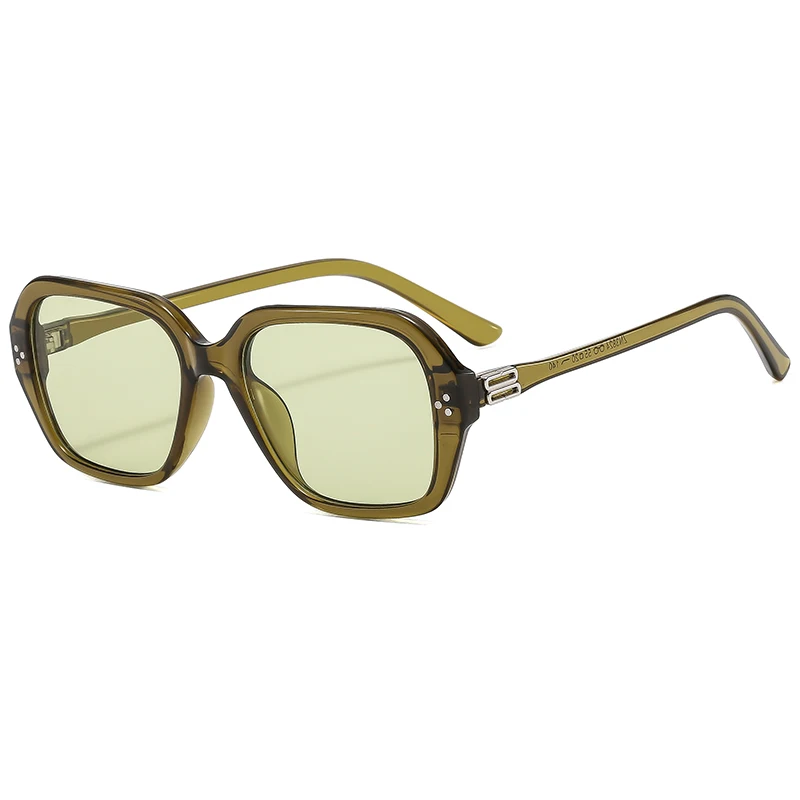 المشي لمسافات طويلة النساء مربع إطار صغير مكافحة نظارات خفيفة الرجعية الرجال Ins النظارات الشمسية UV400 الديكور الكلاسيكي تنوعا النظارات العصرية