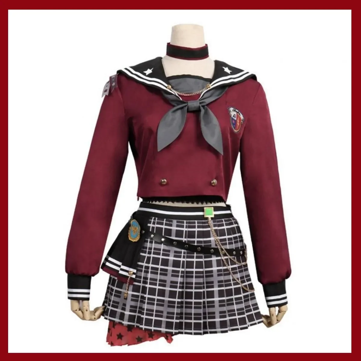 Anime BanG Dream! Mitake Ran Cosplay Costume Afterglow Wig Team Members Uniform Skirt Full Set Woman Sexy Kawaii Christmas Suit