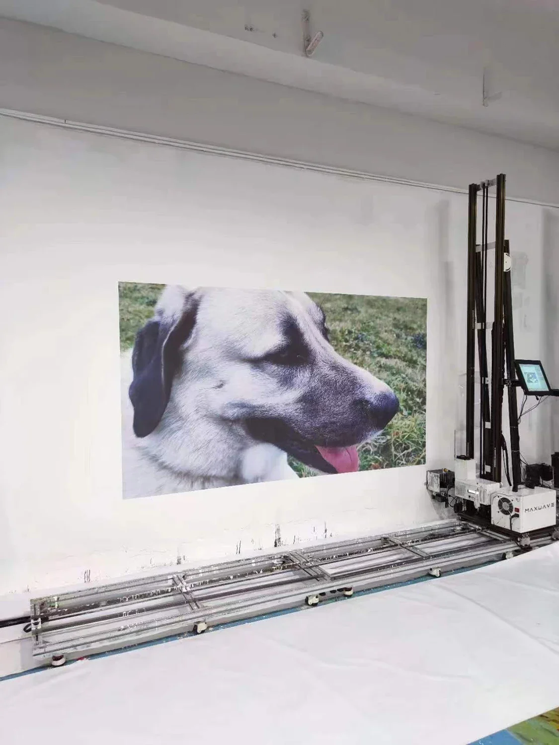 Commercial Laser Printer Custom Wallpaper Printers 3D 5D 6D on Metal Steel Epson DX10 DX7 Printhead Rails with Wheels Automatic