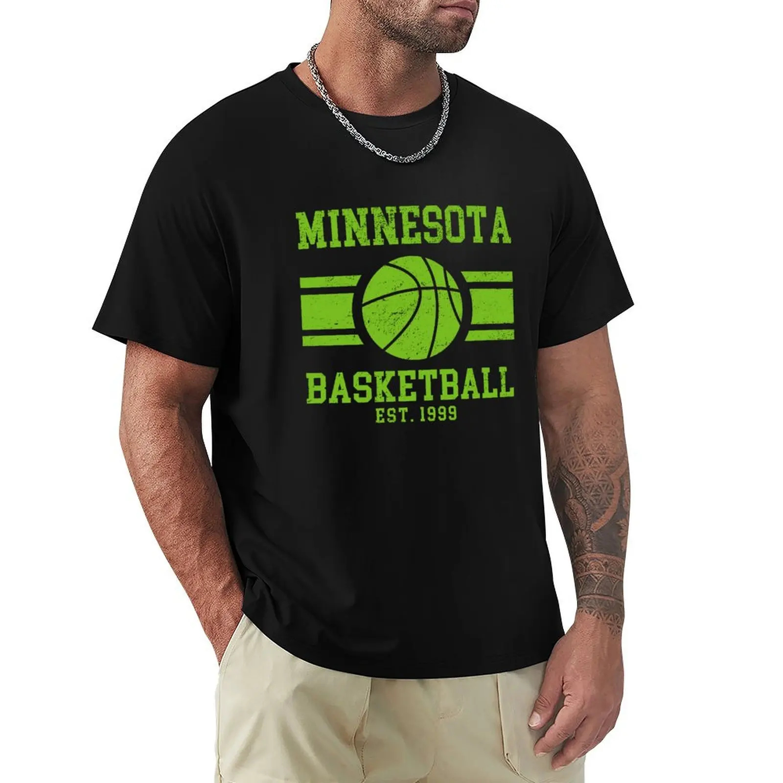 Minnesota Women's Basketball Vintage T-Shirt Daily Casual Short Sleeve Tee Shirt