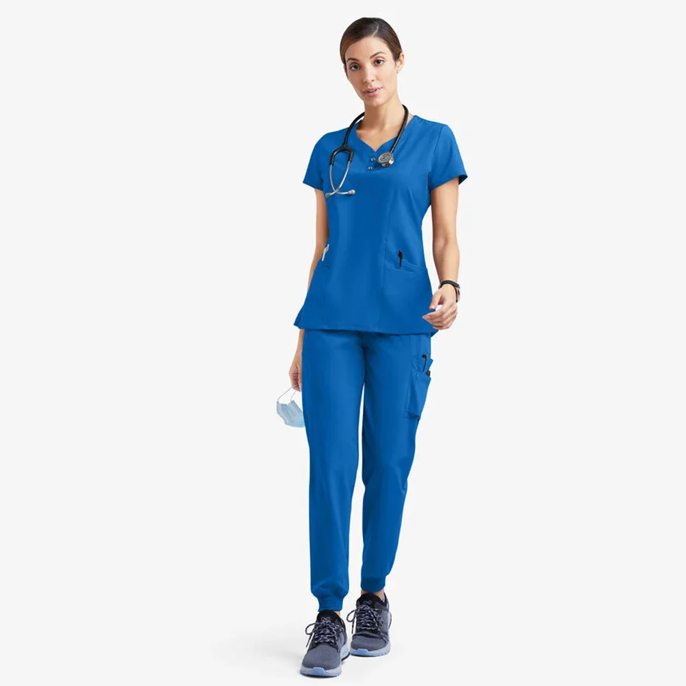 Uniformes de soins infirmiers pour femmes, chemise de gIslande, pantalon d'infirmière, vêtements de travail pour spa, travailleurs de la santé, salon de beauté, nouveau