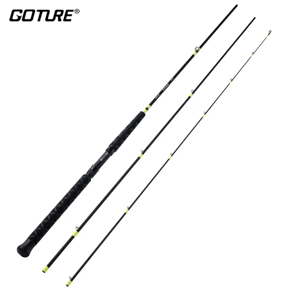Goture SITULA Crappie Spinning Rod 3 Section 2.7M 3.0M 3.6M 24T+30T Spinning Rod for Crappie Fishing Lure Rod Fishing Tackle