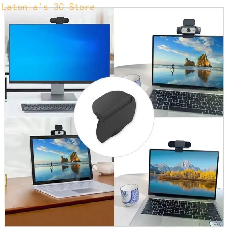 Verschiebbare Webcam-Sichtschutzabdeckung für C1000E C920E Tischkameraobjektiv, schwarze Objektivabdeckung für C1000E C920E – Detail 2