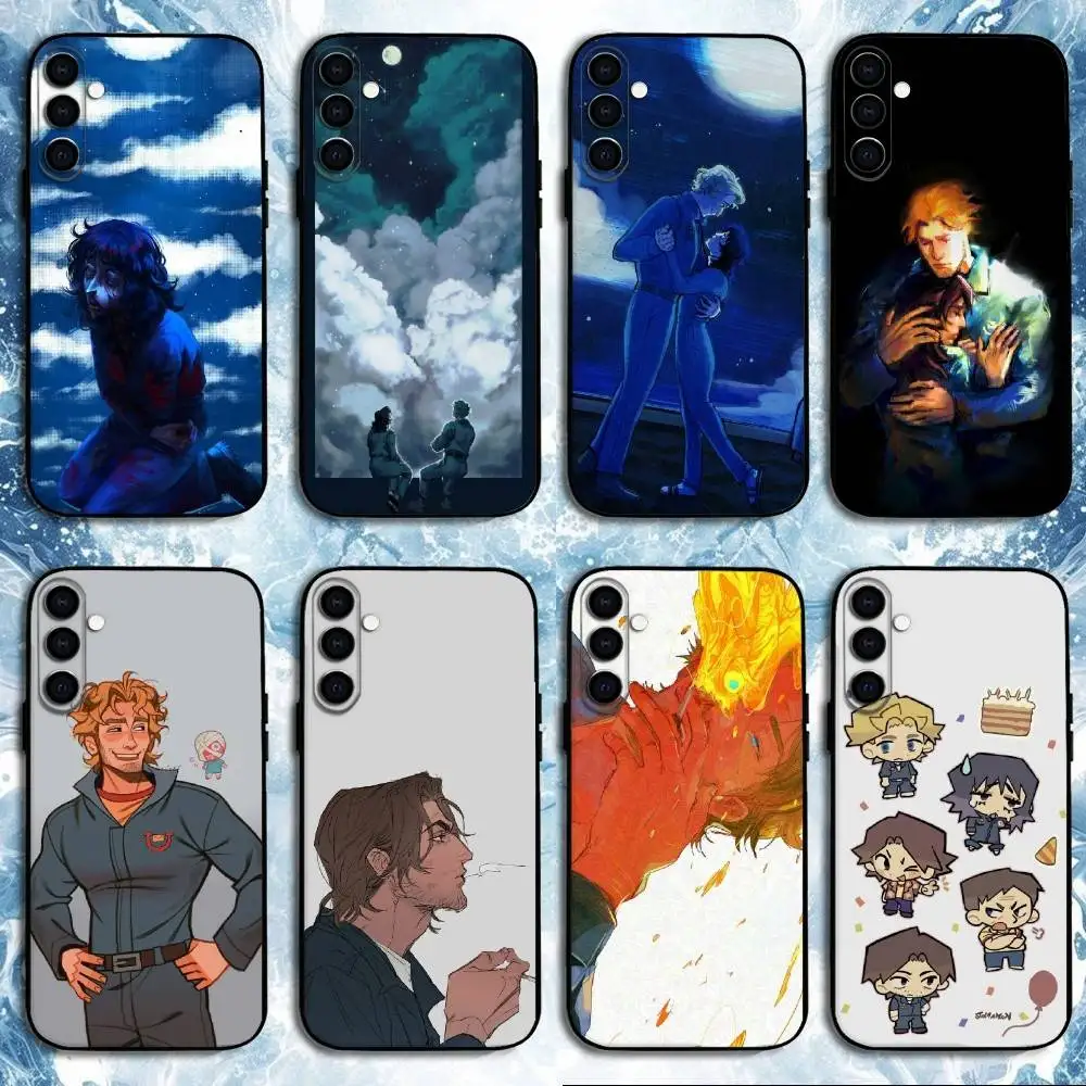 

Game M-Mouthwashing Jimmy Curly Anya Phone Case For Samsung Galaxy A73,A72,A71,A70,A53,A52,A51,Others Soft Black Shell