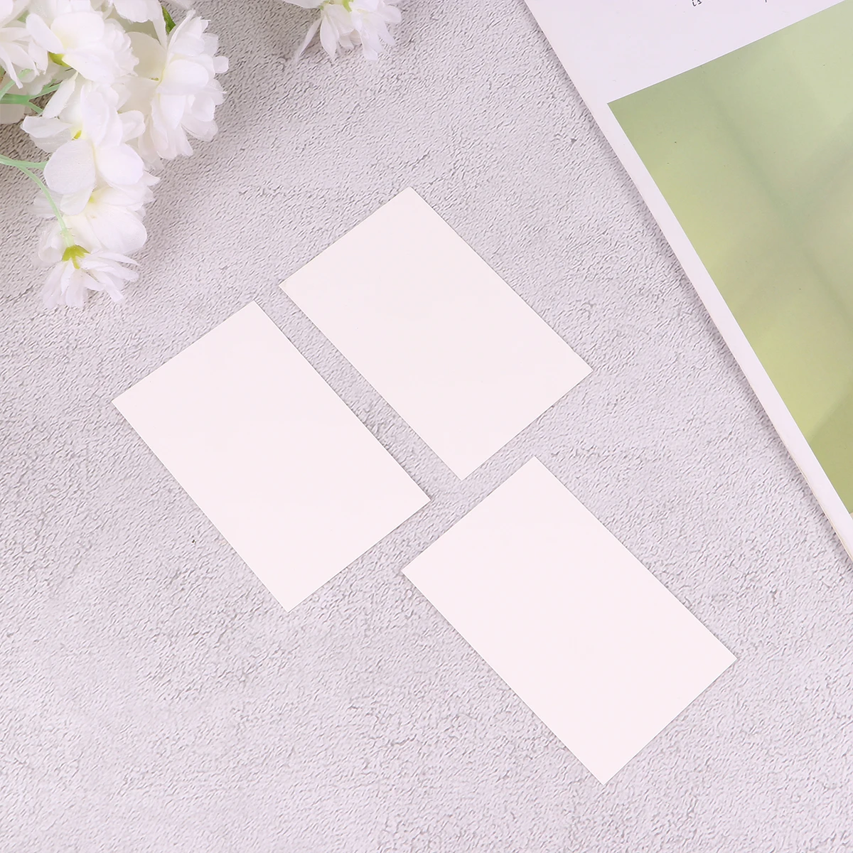 

200 Pcs Word Card Blank Cards White Small Note Greeting Paper Memo Message Words Postcard