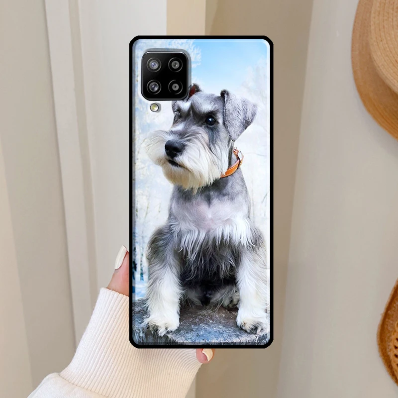 Schnauzer Chó Dành Cho Samsung Galaxy Samsung Galaxy A52 A32 A22 A12 A13 A33 A53 A21S A52S A11 A31 A51 A71 A50 Ốp Lưng bao Da