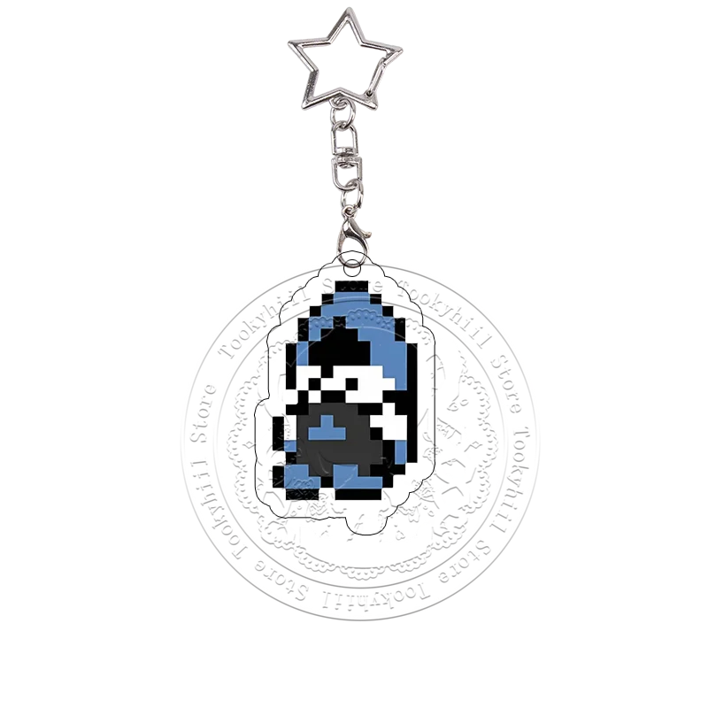 Pixel Deltarune Acryl-Schlüsselanhänger Taschen-Deko-Accessoires Sans Chara Schlüsselring Frisk Anhänger Berdly Charaktere Ralsei Geburtstagsgeschenk – Detail 13
