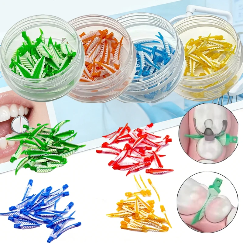 

Dental Silicone Wedges Anatomical Transparent For Interproximal Sealing Composite Restoration Tight Contacts