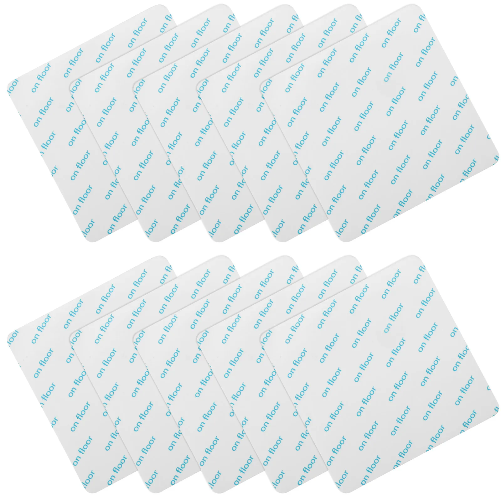 

10pcs Anti slip Stickers for Carpet Removable Non slip Back Pad Rug Tape White Household Kitchen Bath Corridor