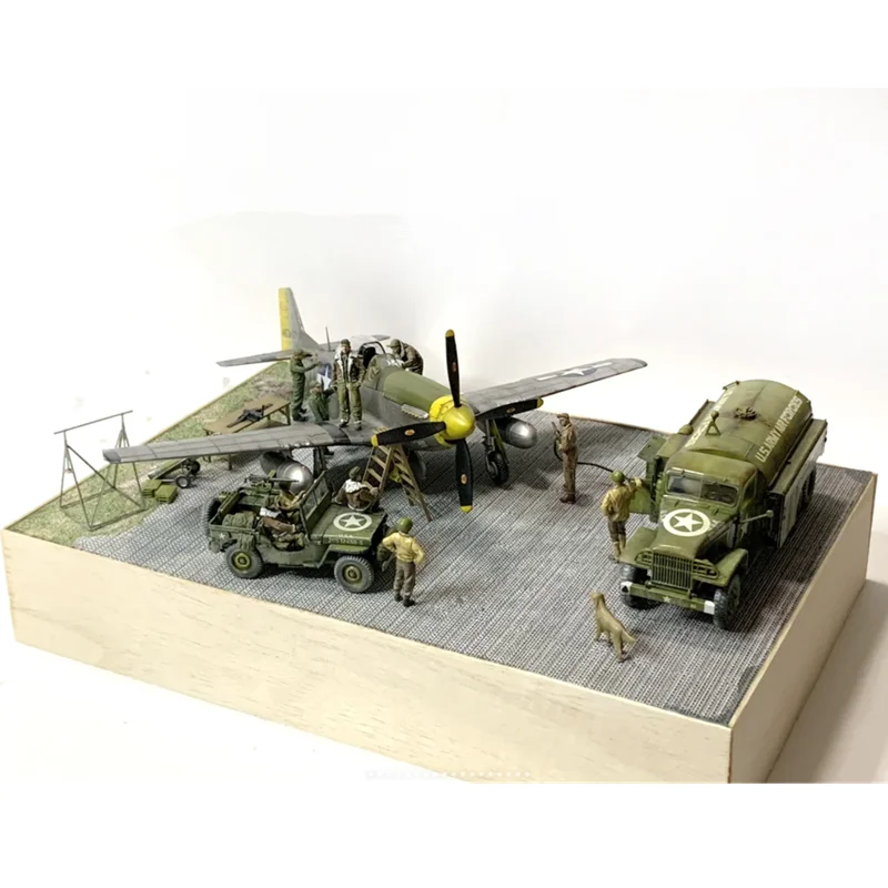 1:72 bemaltes Modell 3D-Druck 3 Stücke US Military Pilot Fahrer Soldaten DIY Szene Zubehör Action Figure Sammlung Display