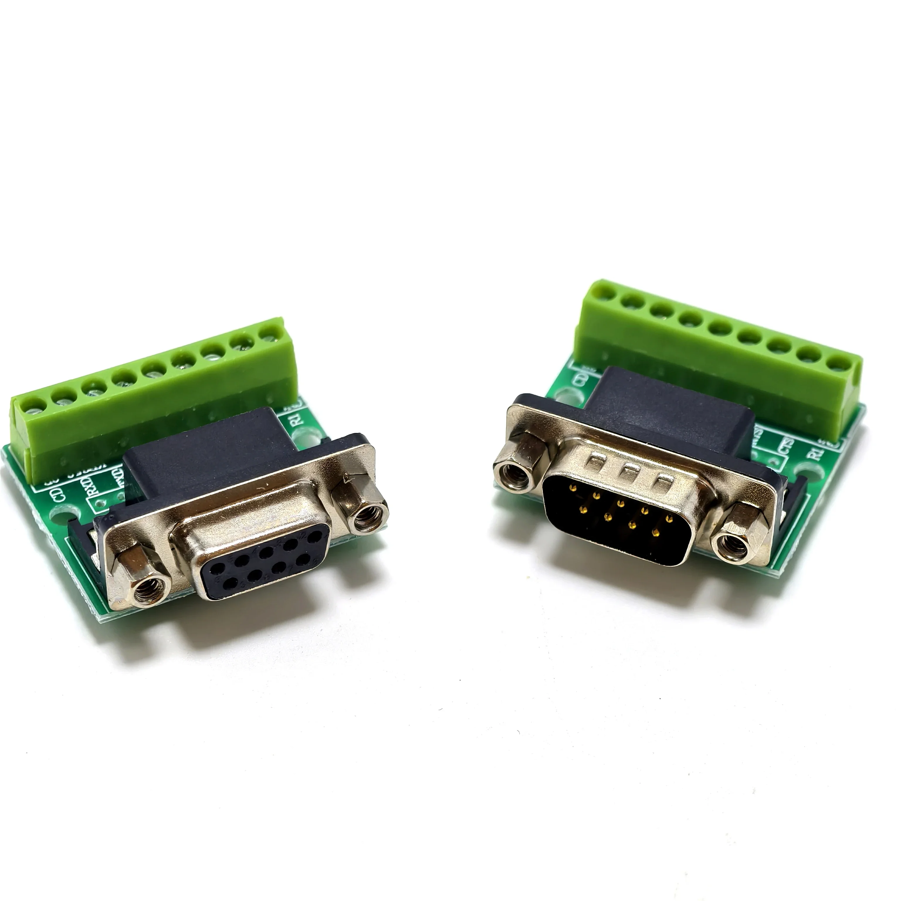 1/5/10PCS DB9 Male and Female Connector Adapter Screw Terminal 9-Pin 9-Hole RS232 RS485 Conversion Board