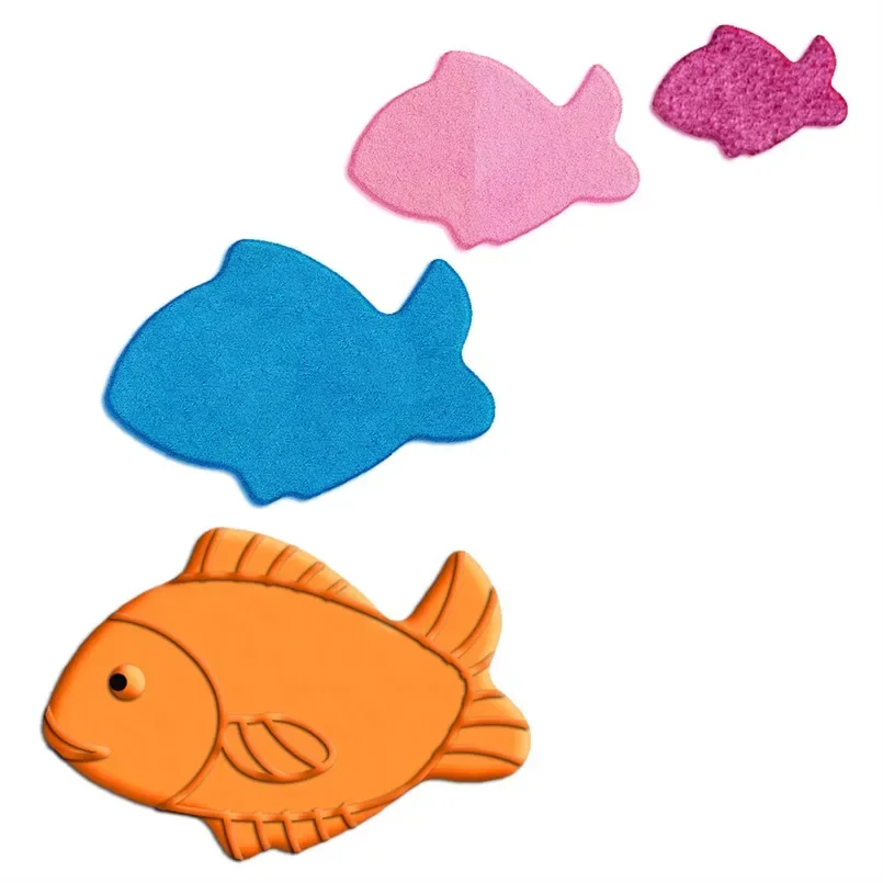 Various Cartoon Crucian Carp,Plastic Molds,Fishes Irregular Shape Cake Cookie Biscuit Decorating Fondant Cutters Tools