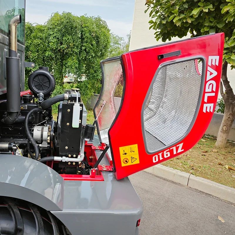 Produsen Mini Loader 4wd traktor dengan Front End Loader dan Mini 1ton Wheel Loader daya panjang Iso