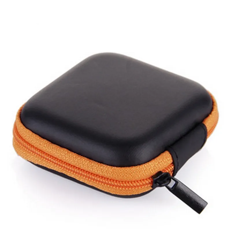 Phone Charger Data Cable Storage Bag Mini Portable Anti-Pressure Square Earphone Storage Box For Car Supplies