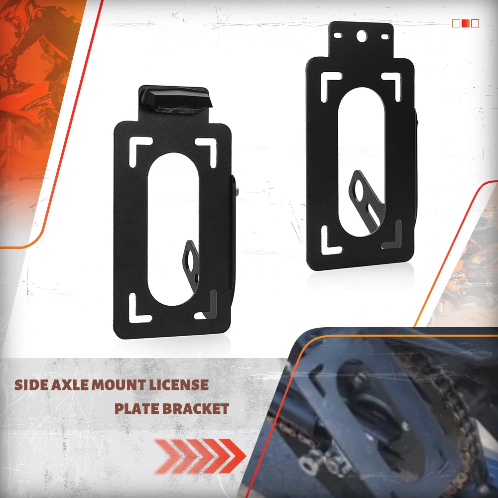 

For Bonneville Speed Twin 1200 Bobber Street Twin Motorcycle Accessories Side Axle Mount License Plate Bracket 2016-2023 2024