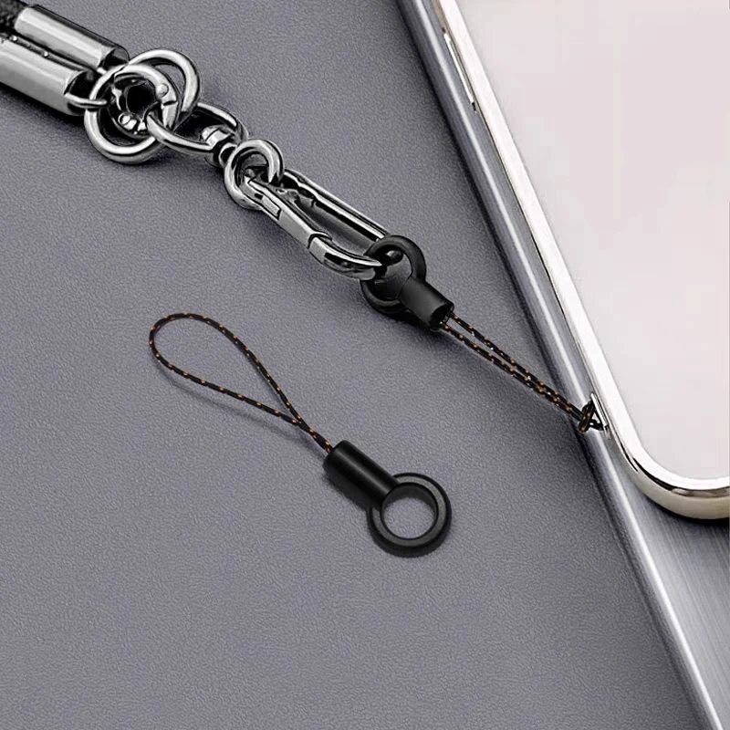 Nylon Cell Phone Finger Ring Grip Holders Straps Charm Cord Lanyard Phone Ring Strap for Mobile USB Flash Drive MP3 Keychain DIY view 3