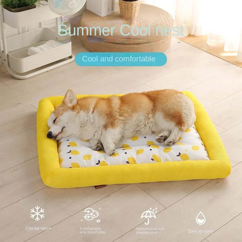 

Dog Mat Cooling Summer Pad Mat Universal Pet Bed Ice Pad Dog Sleeping Nest For Dogs Cats Pet Kennel