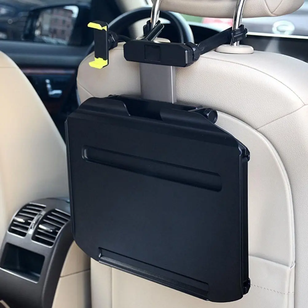 1Pcs Space Saving Foldable Car Desktop Table Seat Back Mount for Computer Study Desk Car Food Storage Holder Travel